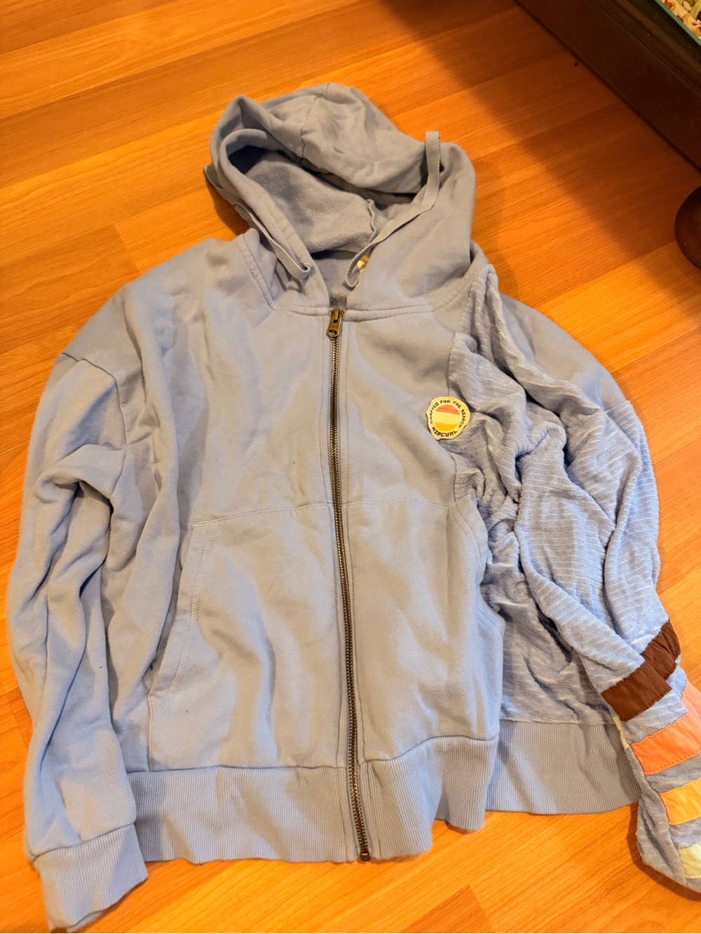 Ripcurl Light Blue Zip-Up Hoodie Jacket